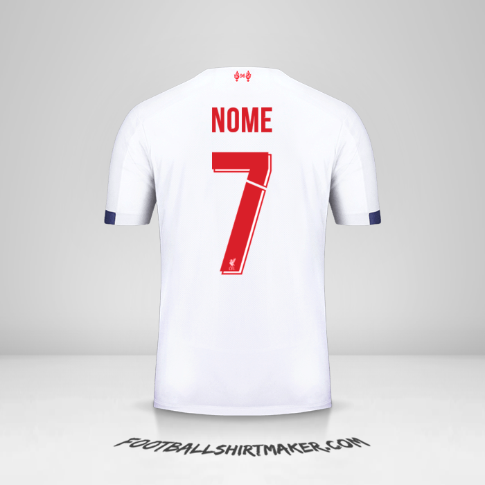 Maglia Liverpool FC Cup 2019/20 Seconda -  nome - 7