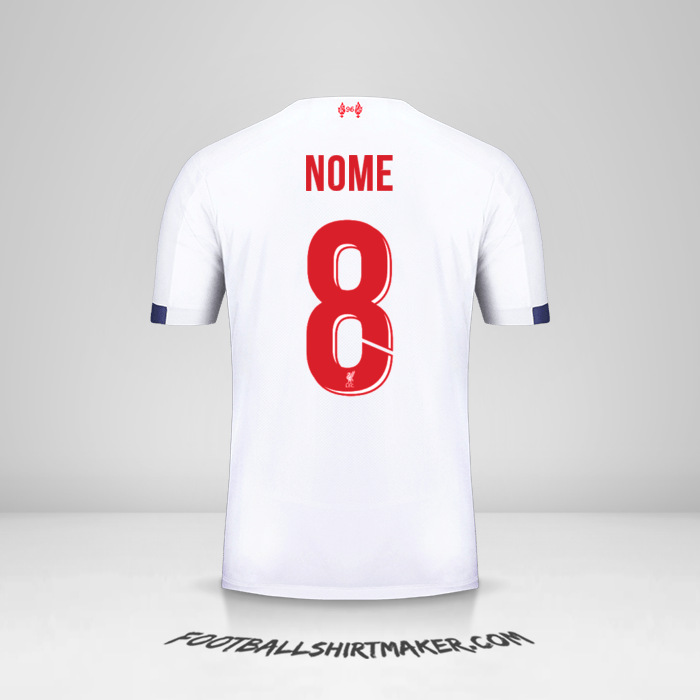 Maglia Liverpool FC Cup 2019/20 Seconda -  nome - 8