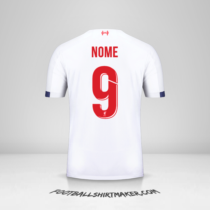 Maglia Liverpool FC Cup 2019/20 Seconda -  nome - 9