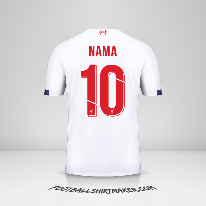 Jersey Liverpool FC Cup 2019/20 Alternatif -  nama - 10
