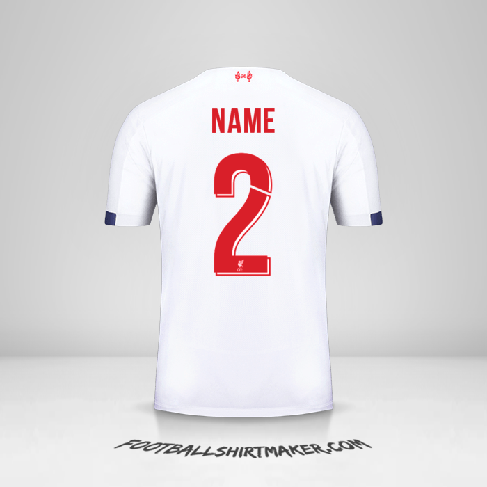 Jersey Liverpool FC Cup 2019/20 Away -  name - 2
