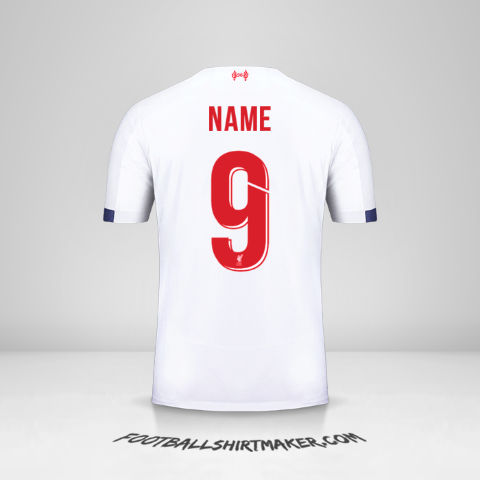 Jersey Liverpool FC Cup 2019/20 Away -  name - 9