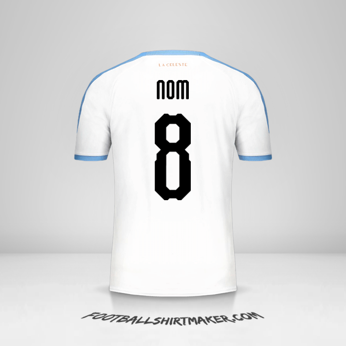 Maillot Uruguay Copa América 2019 Extérieur -  nom - 8