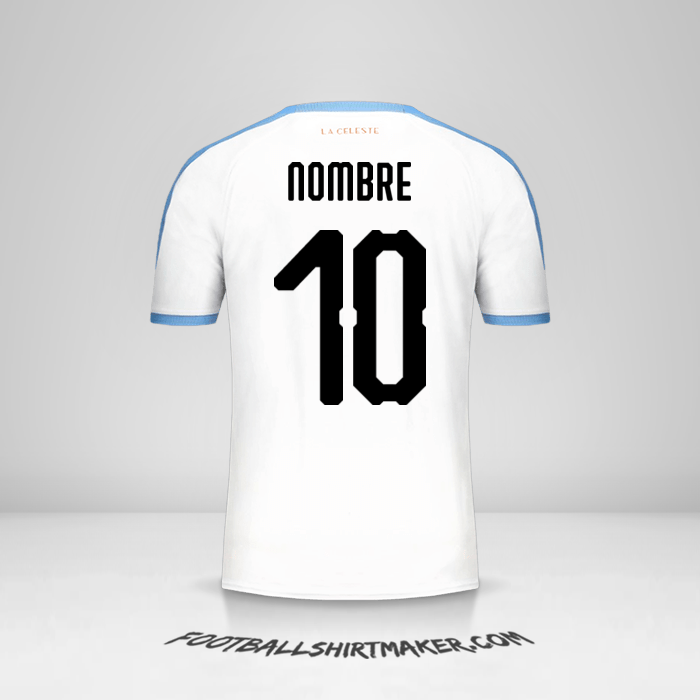 Camiseta Uruguay Copa América 2019 Visita -  nombre - 10