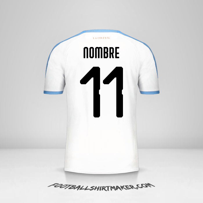 Camiseta Uruguay Copa América 2019 Visita -  nombre - 11