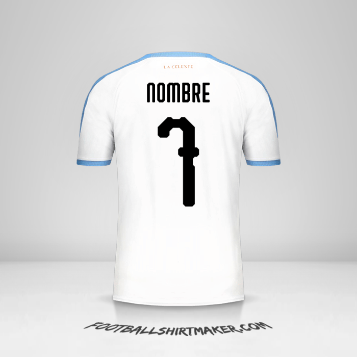 Camiseta Uruguay Copa América 2019 Visita -  nombre - 7