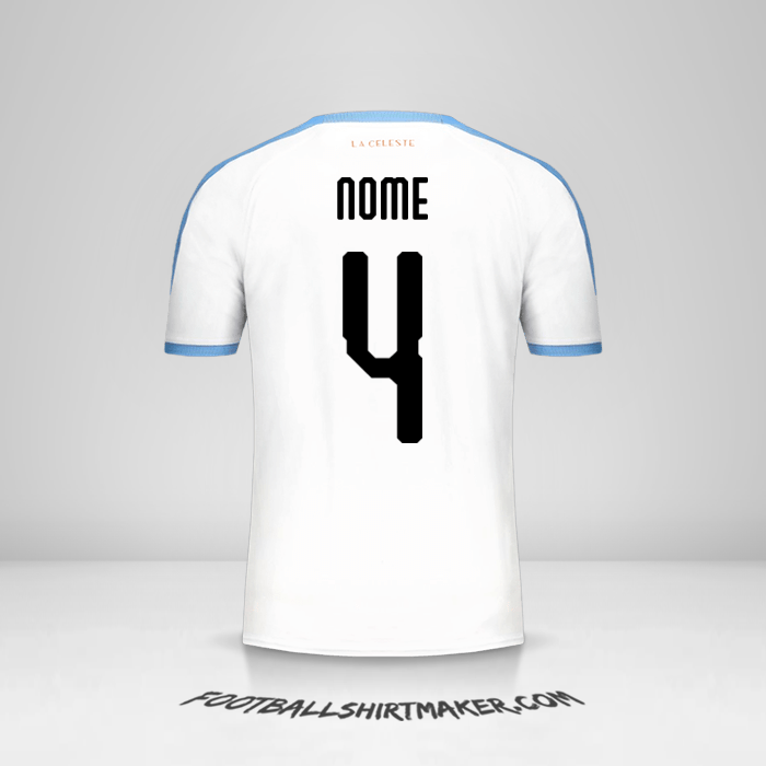 Maglia Uruguay Copa América 2019 Seconda -  nome - 4