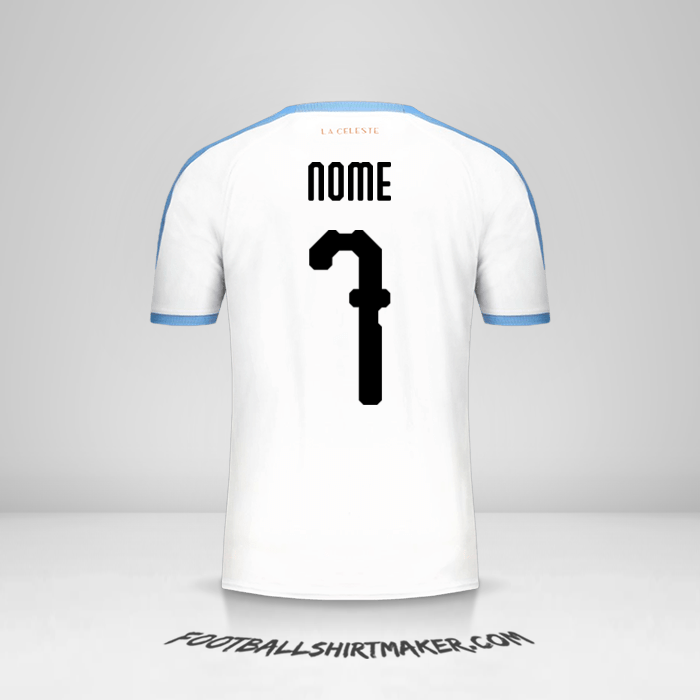 Maglia Uruguay Copa América 2019 Seconda -  nome - 7