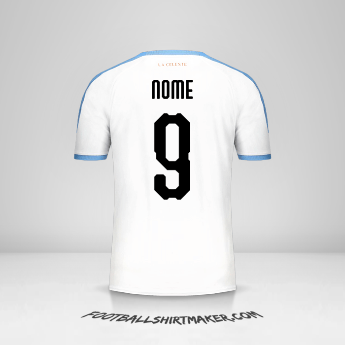 Camisola Uruguai Copa América 2019 Alternativa -  nome - 9