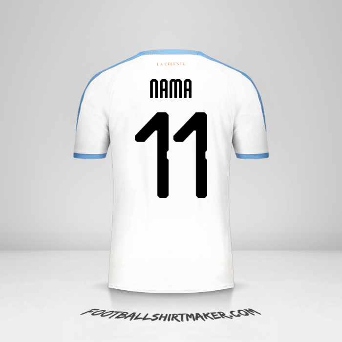 Jersey Uruguay Copa América 2019 Alternatif -  nama - 11