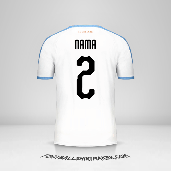 Jersey Uruguay Copa América 2019 Alternatif -  nama - 2