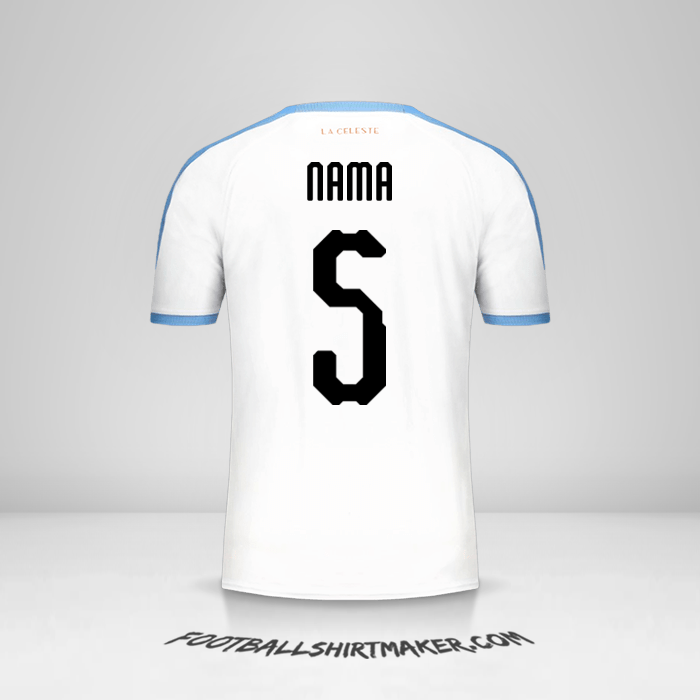 Jersey Uruguay Copa América 2019 Alternatif -  nama - 5