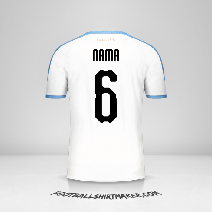 Jersey Uruguay Copa América 2019 Alternatif -  nama - 6