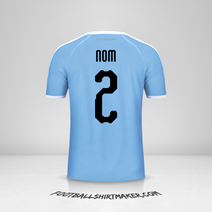 Maillot Uruguay Copa América 2019 -  nom - 2