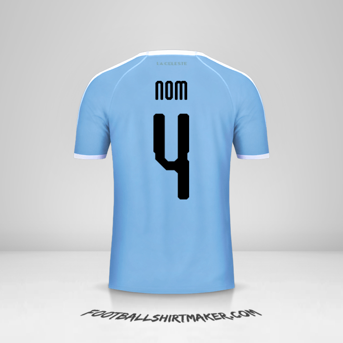 Maillot Uruguay Copa América 2019 -  nom - 4