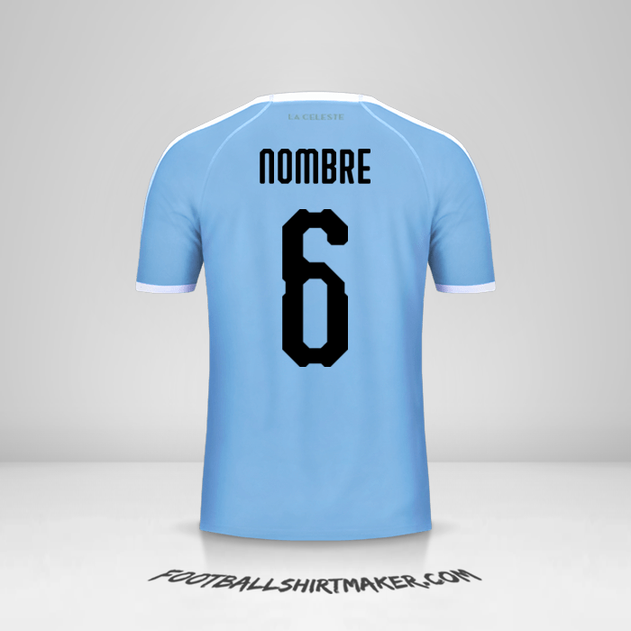 Camiseta Uruguay Copa América 2019 -  nombre - 6