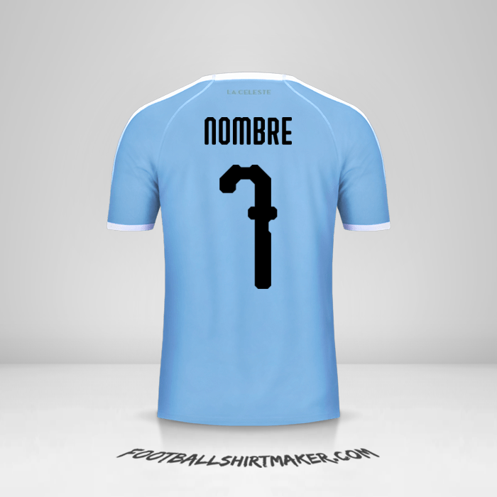 Jersey Uruguay Copa América 2019 -  nombre - 7