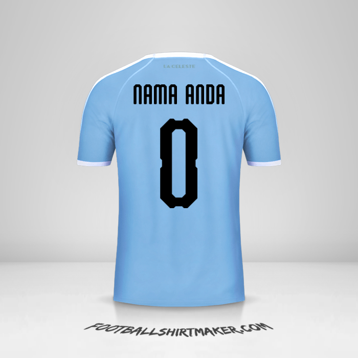 Jersey Uruguay Copa América 2019 -  nama anda - 0