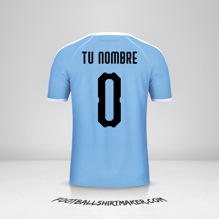 Camiseta Uruguay Copa América 2019 -  tu nombre - 0