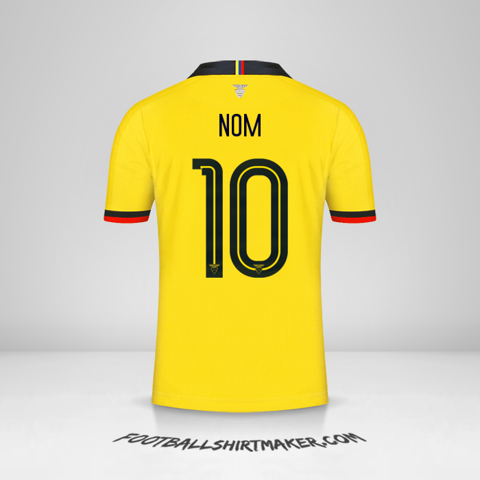 Maillot Équateur 2019 -  nom - 10
