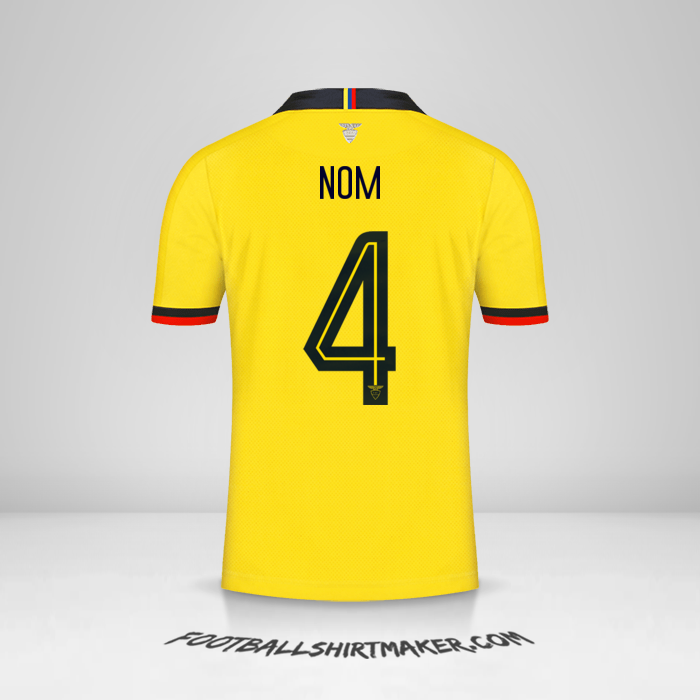 Maillot Équateur 2019 -  nom - 4
