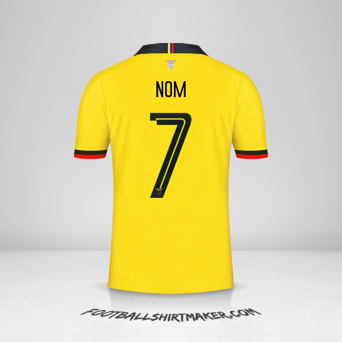 Maillot Équateur 2019 -  nom - 7