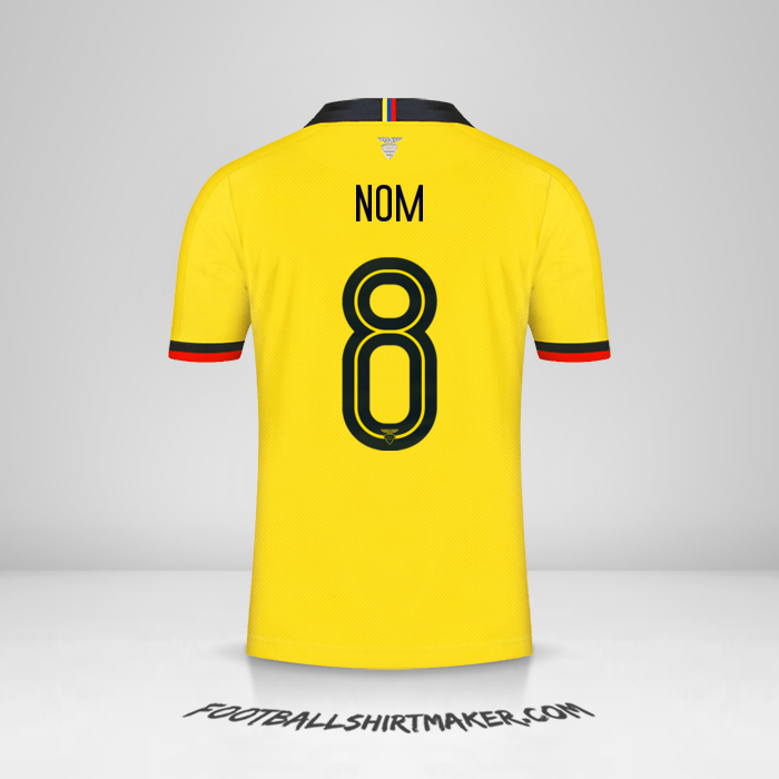 Maillot Équateur 2019 -  nom - 8