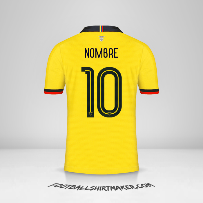 Camiseta Ecuador 2019 -  nombre - 10