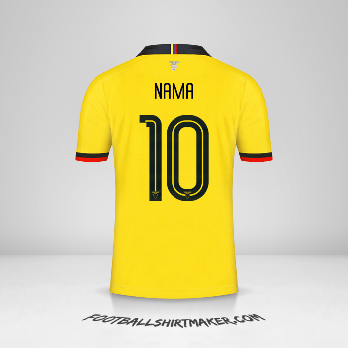 Jersey Ekuador 2019 -  nama - 10