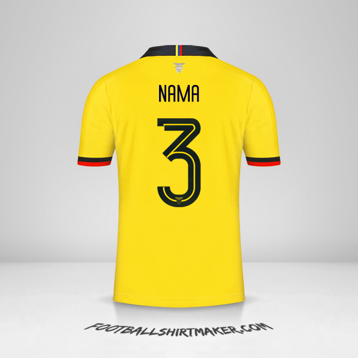 Jersey Ekuador 2019 -  nama - 3
