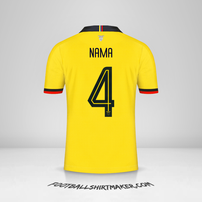 Jersey Ekuador 2019 -  nama - 4