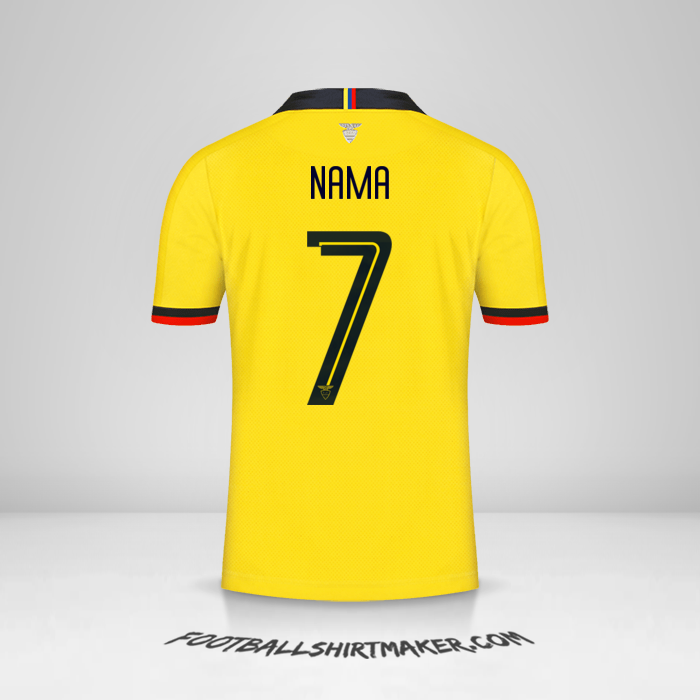 Jersey Ekuador 2019 -  nama - 7