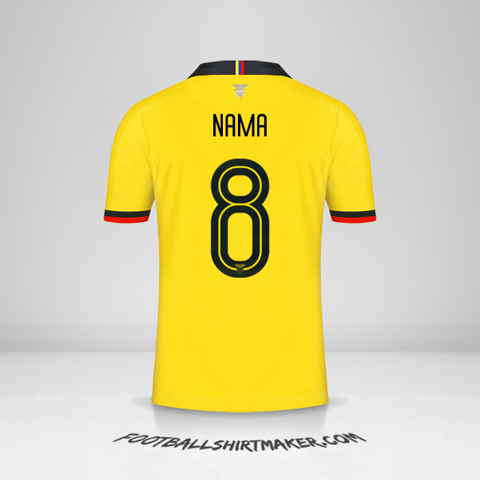 Jersey Ekuador 2019 -  nama - 8