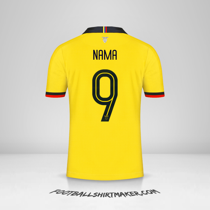 Jersey Ekuador 2019 -  nama - 9