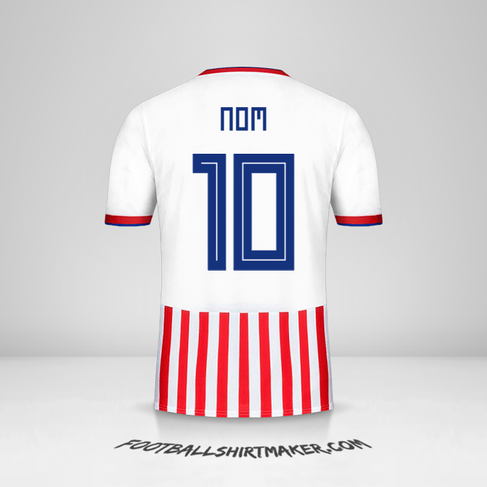 Maillot Paraguay 2018/19 -  nom - 10