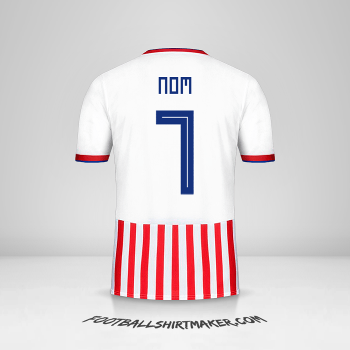 Maillot Paraguay 2018/19 -  nom - 7