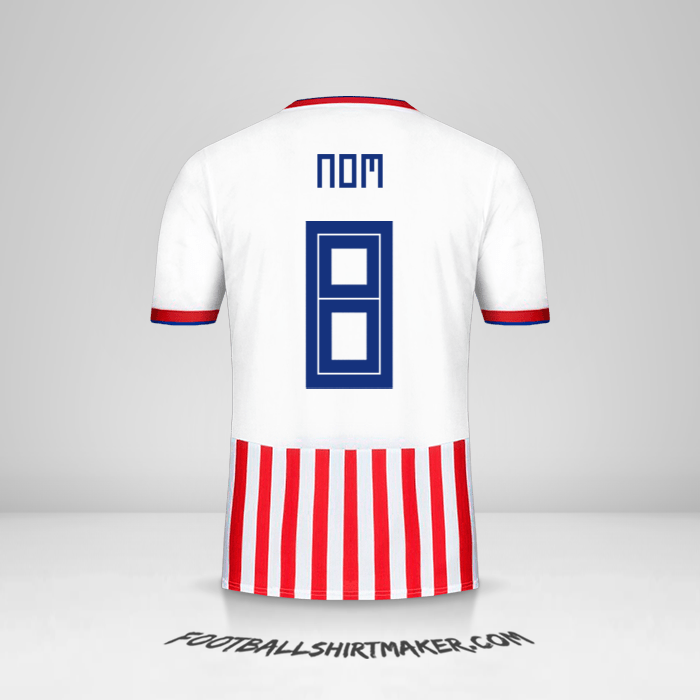 Maillot Paraguay 2018/19 -  nom - 8