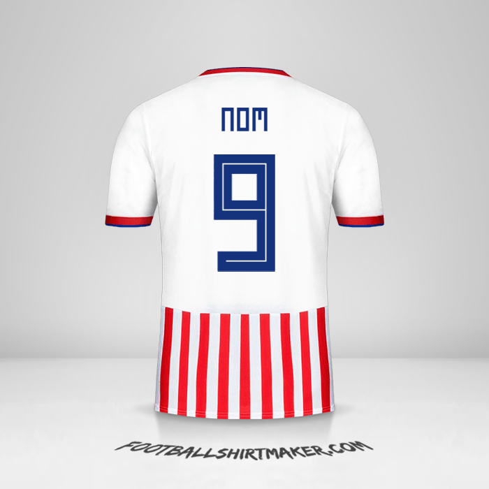 Maillot Paraguay 2018/19 -  nom - 9