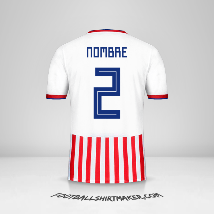 Jersey Paraguay 2018/19 -  nombre - 2