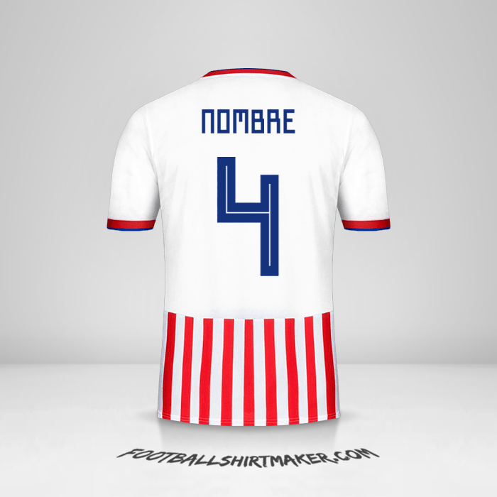Jersey Paraguay 2018/19 -  nombre - 4