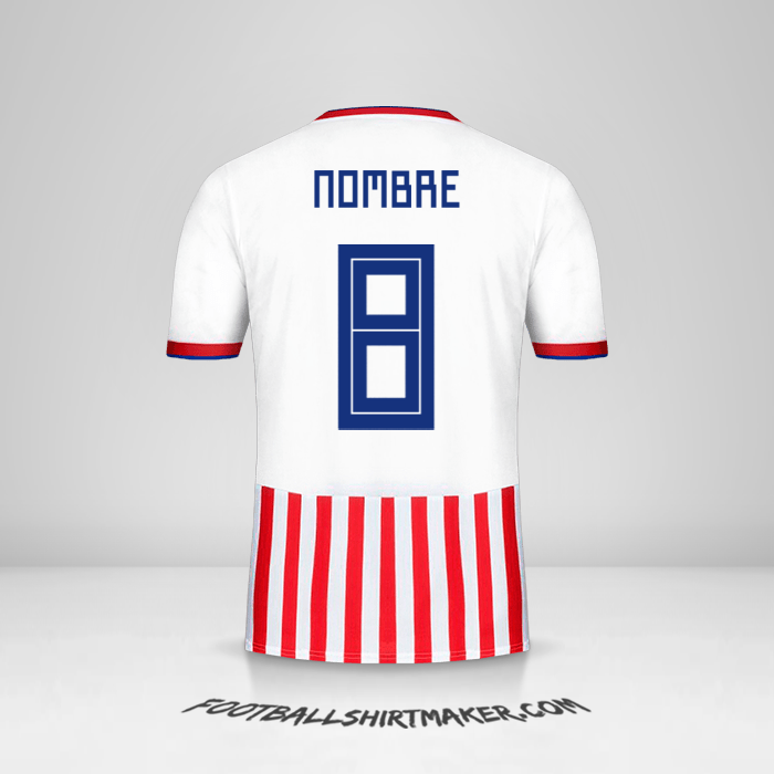 Jersey Paraguay 2018/19 -  nombre - 8