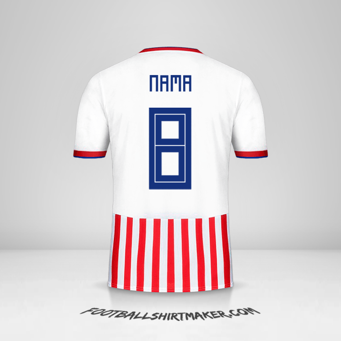 Jersey Paraguay 2018/19 -  nama - 8