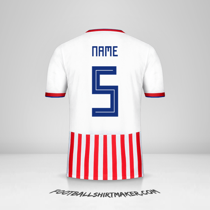 Shirt Paraguay 2018/19 -  name - 5