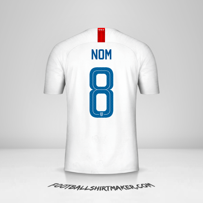Maillot États-Unis 2018 -  nom - 8