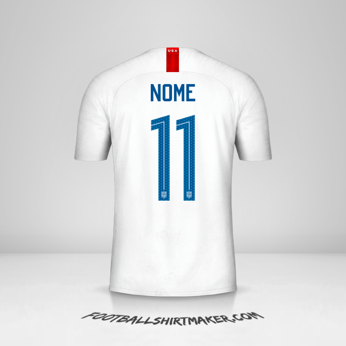 Camisola Estados Unidos 2018 -  nome - 11
