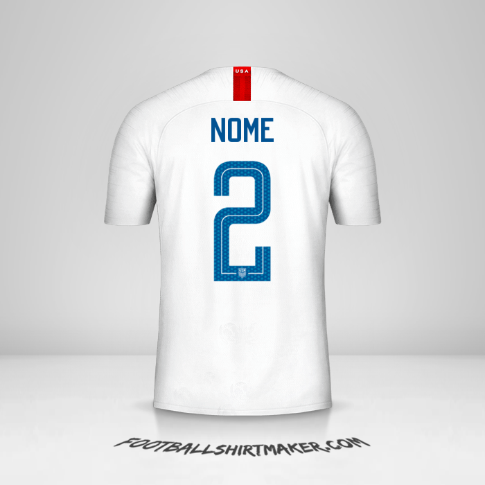 Maglia Stati Uniti 2018 -  nome - 2