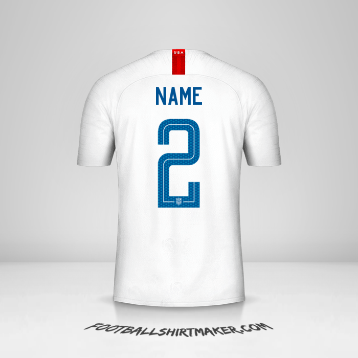 Jersey United States 2018 -  name - 2