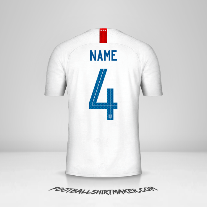 Trikot Vereinigte Staaten 2018 -  name - 4
