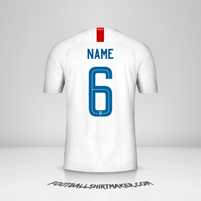 Trikot Vereinigte Staaten 2018 -  name - 6