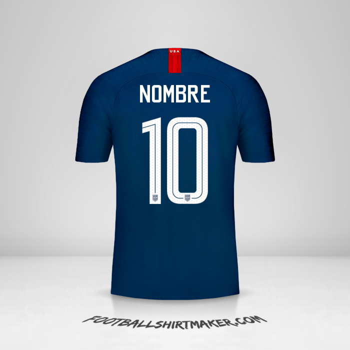 Jersey Estados Unidos 2018 Visita -  nombre - 10